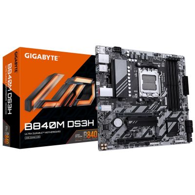 6. Gigabyte B840M DS3H motherboard (B840, AM5, mATX, DDR5)