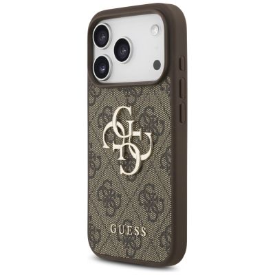2. Guess 4G Big Logo Case for iPhone 17 Pro - Brown