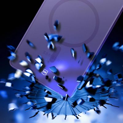 6. 3mk Smoke MagCase for Samsung Galaxy S25 Ultra - Purple-Translucent