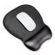 3. Wozinsky Ergonomic Mouse Pad with Wrist Cushion, Gel, Eco-Leather, Large, Anti-Slip - Black