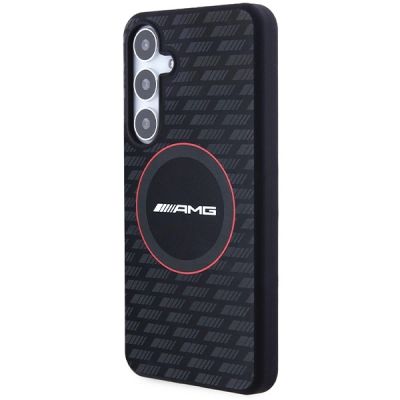 2. AMG Silicone Carbon Pattern MagSafe case for Samsung Galaxy S24 - black