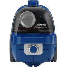 Gorenje VCEA01GACBUCY bagless vacuum cleaner, 800 W, dust capacity 2.2 L, blue