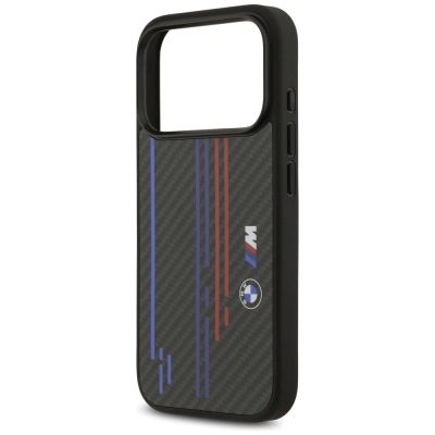 5. BMW M Kevlar Lines & Logo MagSafe Case for iPhone 17 Pro - Black