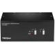 3. TRENDnet 2-Port DisplayPort KVM Switch with USB 2.0 Audio Hub