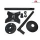 4. Maclean MC-504B TV Ceiling Mount (Swivel, Ceiling, Tilt; 23" - 42"; Max. 30kg)