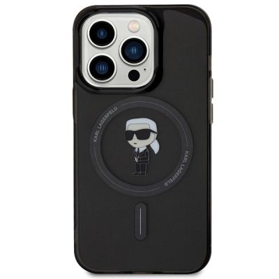 3. Karl Lagerfeld IML Ikonik MagSafe iPhone 14 Pro Max Case - Black