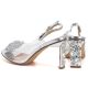 5. Transparent Heeled Sandals, Silver D&A MR62-9077