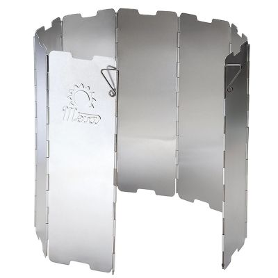 2. Wind shield for a camping stove burner - silver