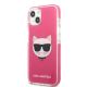 2. Karl Lagerfeld Choupette Head case for iPhone 13 mini - fuchsia