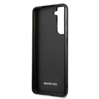 7. AMG AMHCS21FESGSEBK S21 FE G990 czarny/black hardcase Leather Debossed Lines