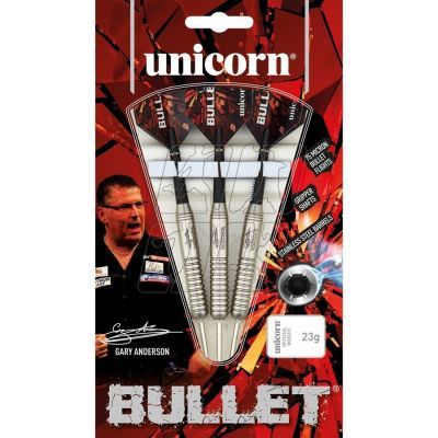 6. Darts steel tip Unicorn Bullet Stainless Steel - Gary Anderson 22g: 27520 | 24g: 27521 | 26g: 27522