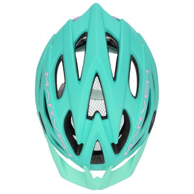 71. Meteor Marven pink/mint bicycle helmet