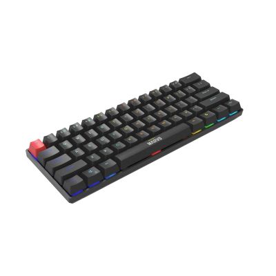 3. Marvo Scorpion KG933G Saber 61 Wired Mechanical RGB 60% UK Layout Gaming Keyboard (Black) QWERTY keyboard Black