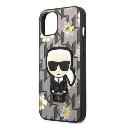 6. Karl Lagerfeld Flower Ikonik Karl case for iPhone 13 mini - gray