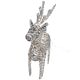2. REINDEER DECORATION 34 CM 20 LED SILVER