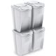 8. GARBAGE BINS 35 L SORTIBOX SET 4 PCS. GREY