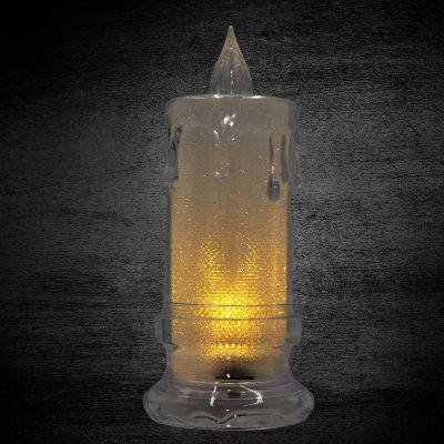 12. DECORATIVE CANDLE 5x11CM DECORATED LED