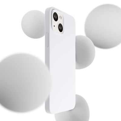 2. 3mk Hardy Silicone MagCase for iPhone 14 Plus - White