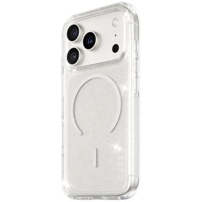 2. CARE by PanzerGlass Flagship Urban Explorer Case w. White MagSafe for iPhone 17 Pro - Clear Glitter