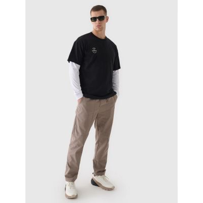 4. Smooth unisex oversize T-shirt 4F 4FRAW24TTSHU2672-20S