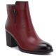 4. Red high-heeled women's ankle boots M.Daszyński SA250-4