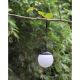24. SOLAR LAMP PLASTIC BALL HANGING WITH CLIP 10X30CM