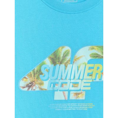 6. Men's regular printed T-shirt 4F 4FRSS26TTSHM4305-33S