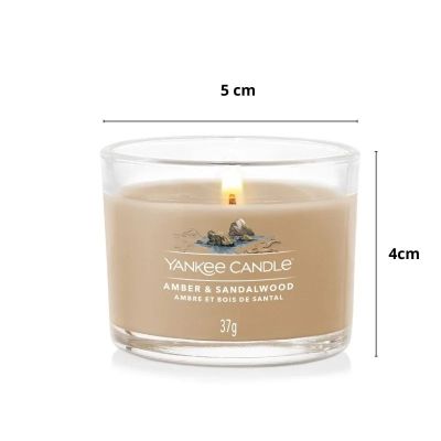 2. AMBER & SANDALWOOD YANKEE Mini Candle