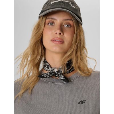 3. Women's loose T-shirt with print 4F 4FKAW26TTSHF4506-26S