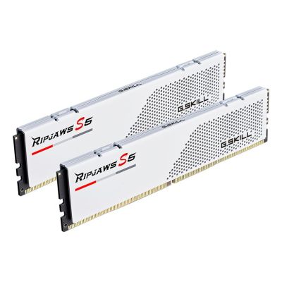 8. G.SKILL RIPJAWS S5 DDR5 2X16GB 6000MHZ CL30 XMP3 WHITE F5-6000J3040F16GX2-RS5W