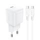 Acefast A73 Mini PD 20W GaN wall charger + USB-C cable - white