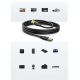 7. Ugreen US128 90576 USB-A 3.0 / USB-A 3.0 5Gb/s cable 3m - black