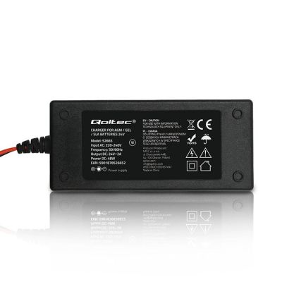 5. QOLTEC AGM GEL STD BATTERY CHARGER | RECTIFIER 24V 2A 48W | LED