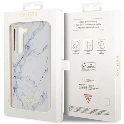 8. Guess GUHCS23SPCUMAH S23 S911 white/white hardcase Marble