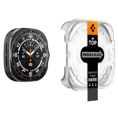 3. Spigen Glas.TR EZ Fit AC 2-Pack Tempered Glass for Samsung Galaxy Watch Ultra 47mm