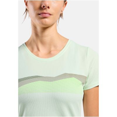 Women's Odlo F-DRY RIDGELINE Crew-Neck Short-Sleeve T-Shirt, Green