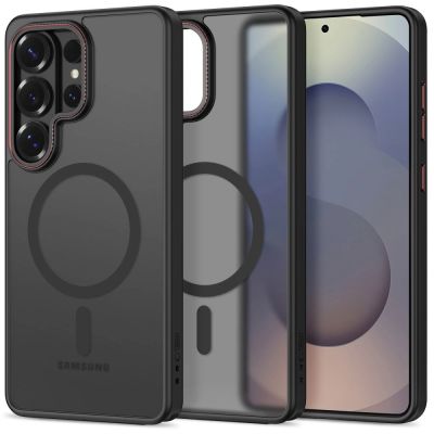 Tech-Protect MagCam MagSafe Case for Samsung Galaxy S26 Ultra - Black and Red