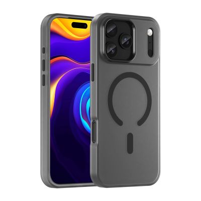 Magnetic Abrasive iPhone 17 Pro Max Case Compatible with MagSafe - Matte Black