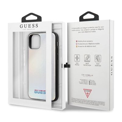 5. Guess GUHCN65BLD iPhone 11 Pro Max silver/silver hard case Iridescent