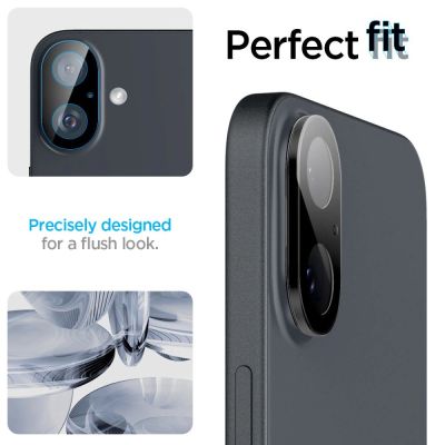 11. Spigen Optik GLAS.TR Camera Protector 2-PACK for iPhone 16 / 16 PLUS - Black