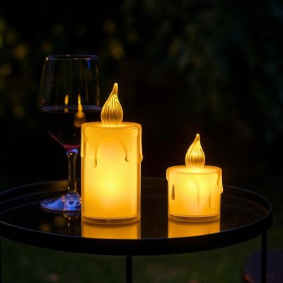 15. DECORATIVE CANDLE 3.5x8CM DECORATED LED
