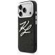 2. Karl Lagerfeld IML Glitter KL Diamond Logo Case for iPhone 17 Pro - Black