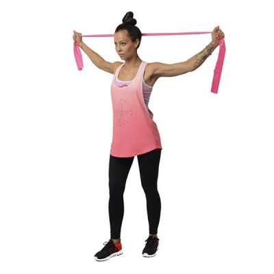16. Pilates band HMS TP01 PINK 0.7 x 120 x 1200 MM 17-34-022