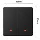 9. QOLTEC LIGHT ON/OFF SWITCH | 2-CHANNEL | WI-FI | TIMER | TUYA | BLACK