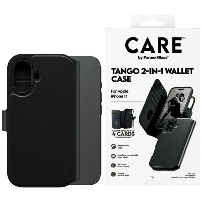 CARE by PanzerGlass Feature Tango 2in1 Wallet Case MagSafe for iPhone 17 - Black
