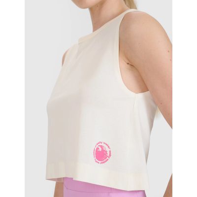5. Women's regular printed top 4F 4FWSS25TSLEF118-11S