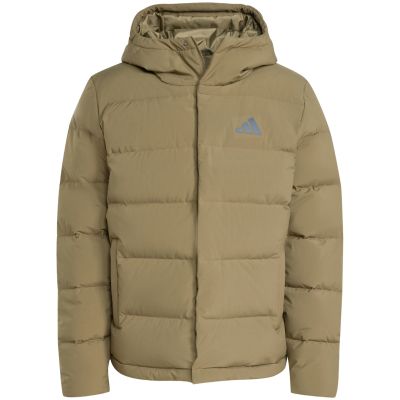 8. Men's adidas Helionic Climawarm Hoodie Jacket Olive JX0580