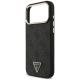 6. Guess 4G Triangle Logo MagSafe Case for iPhone 18 Pro Max / 17 Pro Max, black – gold