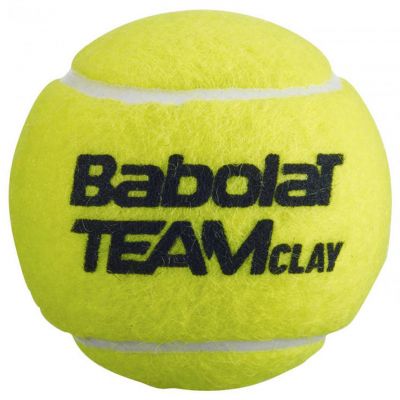 2. Babolat Team Clay Tennis Balls 3 pcs 501082