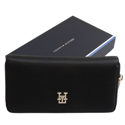 2. Tommy Hilfiger Poppy Plus Large Women's Wallet, Black, One Size - AW0AW15586-BDS